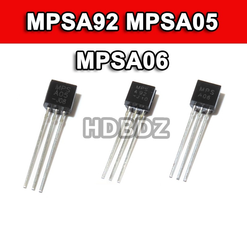 50~100PCS MPSA92 MPSA05 MPSA06 A05 A06 A92 TO-92 IC Triode