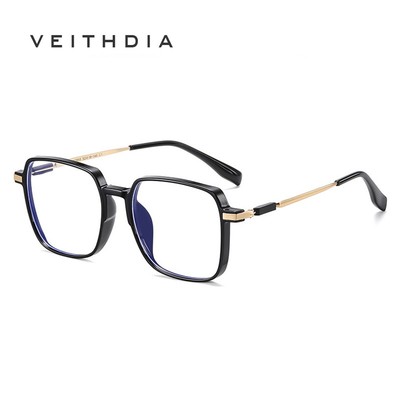 VEITHDIA Mới Hợp Thời Trang Nữ Khung Lớn Chống Ánh Sáng Xanh Kính Mắt Nam Flat Kính Khung GS2055