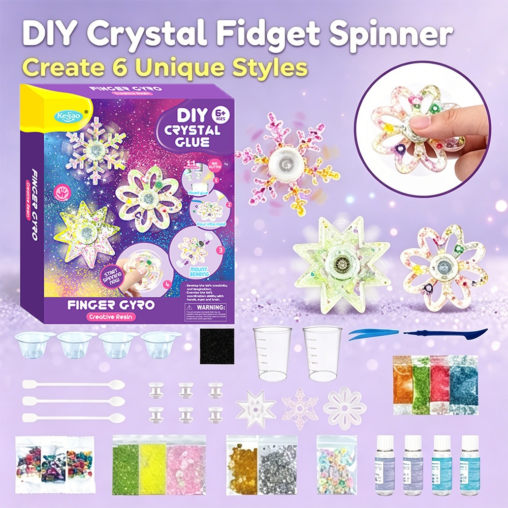 Trẻ em DIY Pha Lê Keo Móc Chìa Khóa Kid DIY Pha Lê Keo Bộ Nhựa Mềm Squishy Charm Kit Làm Bộ Mặt Dây 