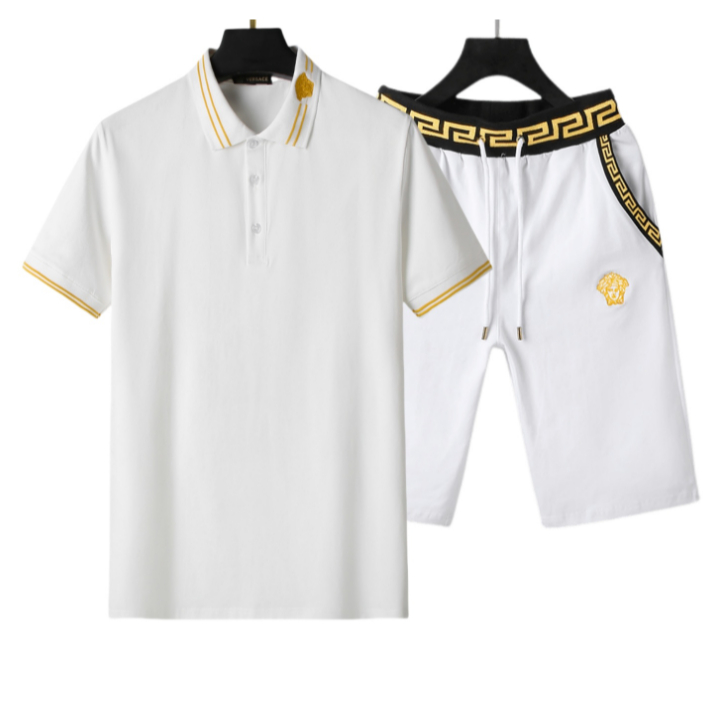 New _ VERSACE bộ hai mảnh áo thun thể thao mùa hè Quần short Size S-3XL AA280