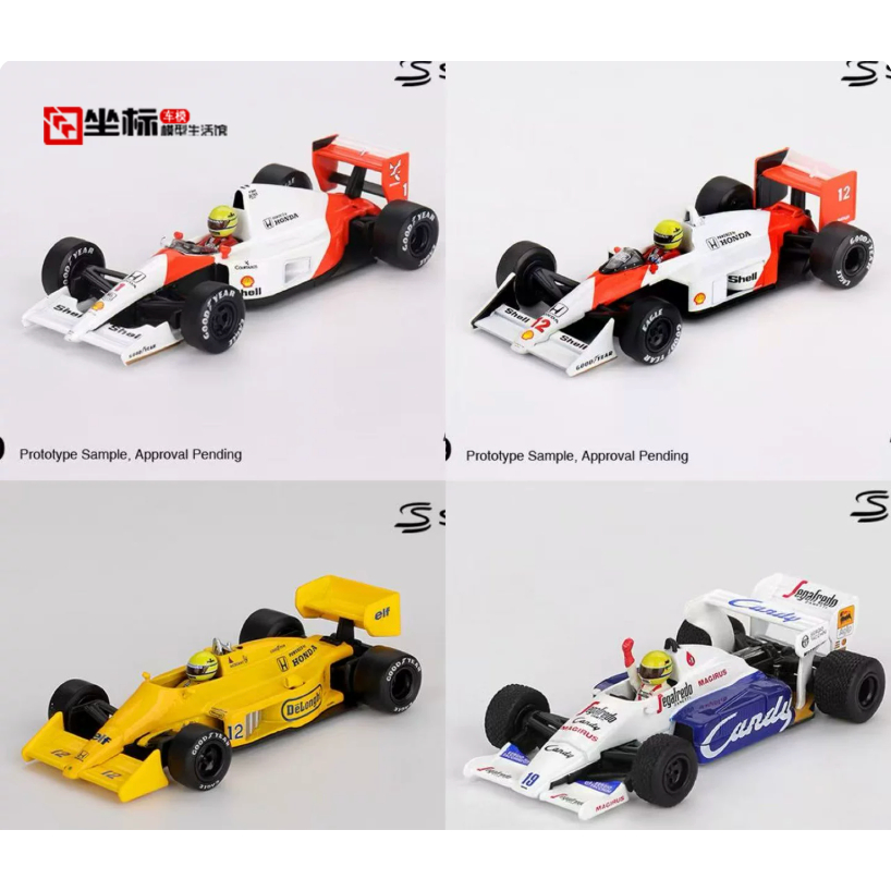 Elton Senna McLaren MP4 Lotus 99T TG184 MINIGT 1: 64 F1 Racing Model