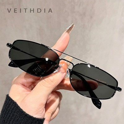 Kính râm nữ VEITHDIA mới chống tia cực tím để lái xe Kính râm phân cực thời trang cổ điển Z8903