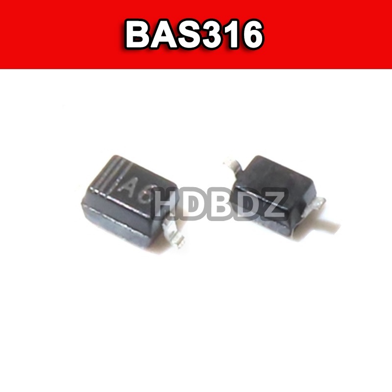 20~50PCS BAS316  SOD-323 A6 Switch Diode 100V 250mA IC SMD