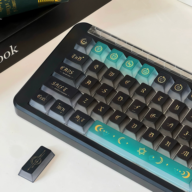 [Chỉ Keycap] Keycap trong suốt mờ Moon Rhyme 118 phím cho bàn phím cơ Cherry MX Switch Keychron / RK