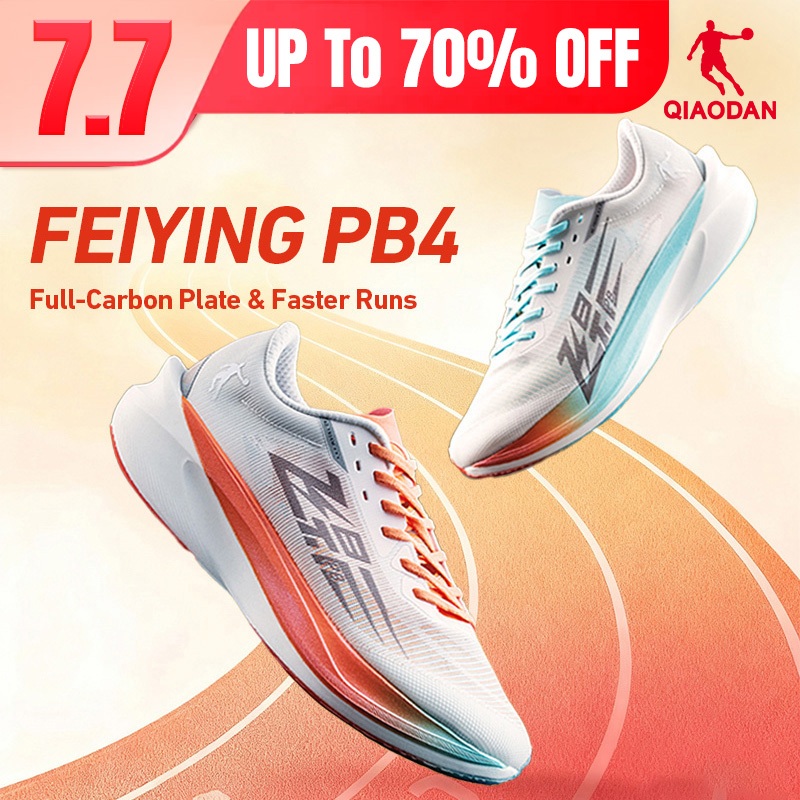 Qiaodan Feiying PB4 Giày chạy bộ nữ Marathon chuyên nghiệp Tấm Carbon Rebound BM22240299