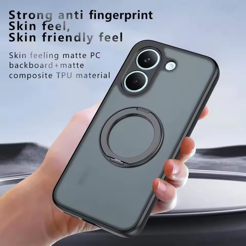 Ốp Lưng Giá Đỡ Vòng 360 Mờ Cho Xiaomi POCO X8 M8 F8 F6 F5 Pro Max F7 F4 F3 X7 X6 Pro Ultra Redmi Tur