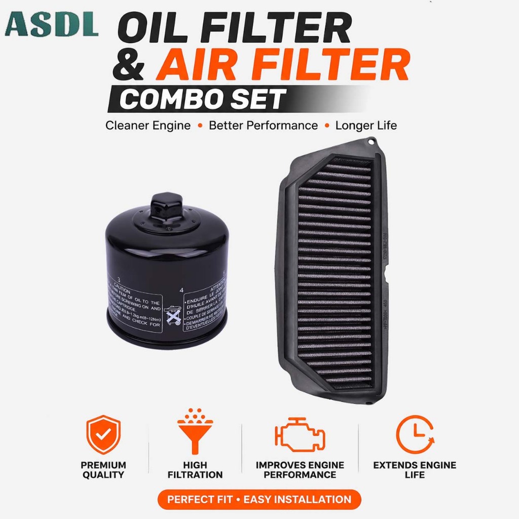 Bộ lọc không khí lọc dầu xe máy ASDL cho HONDA CB650F CB650R CBR650 CBR650 CBR650R