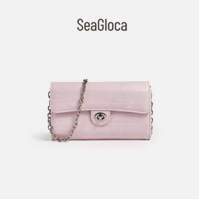 SeaGloca Luxury Croc Pattern với khóa kim loại Túi đeo chéo tổ chức Túi đeo chéo cho nữ 10009