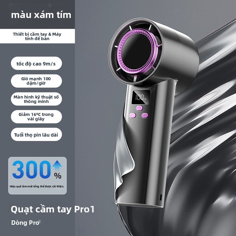 Màn hình kỹ thuật số USB 100 tốc độ Gấp tốc độ cao Pháo không khí nhỏ Turbo Bán chạy Quạt cầm tay Mini cầm tay hàng loạt