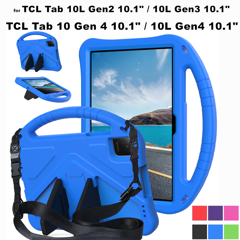 Dành Cho TCL Tab 10 10L Gen2 / Gen3 / Gen4 10.1 8492A 8493A 8193A 8483A Vỏ EVA Chống Sốc Vỏ Đứng Vỏ 