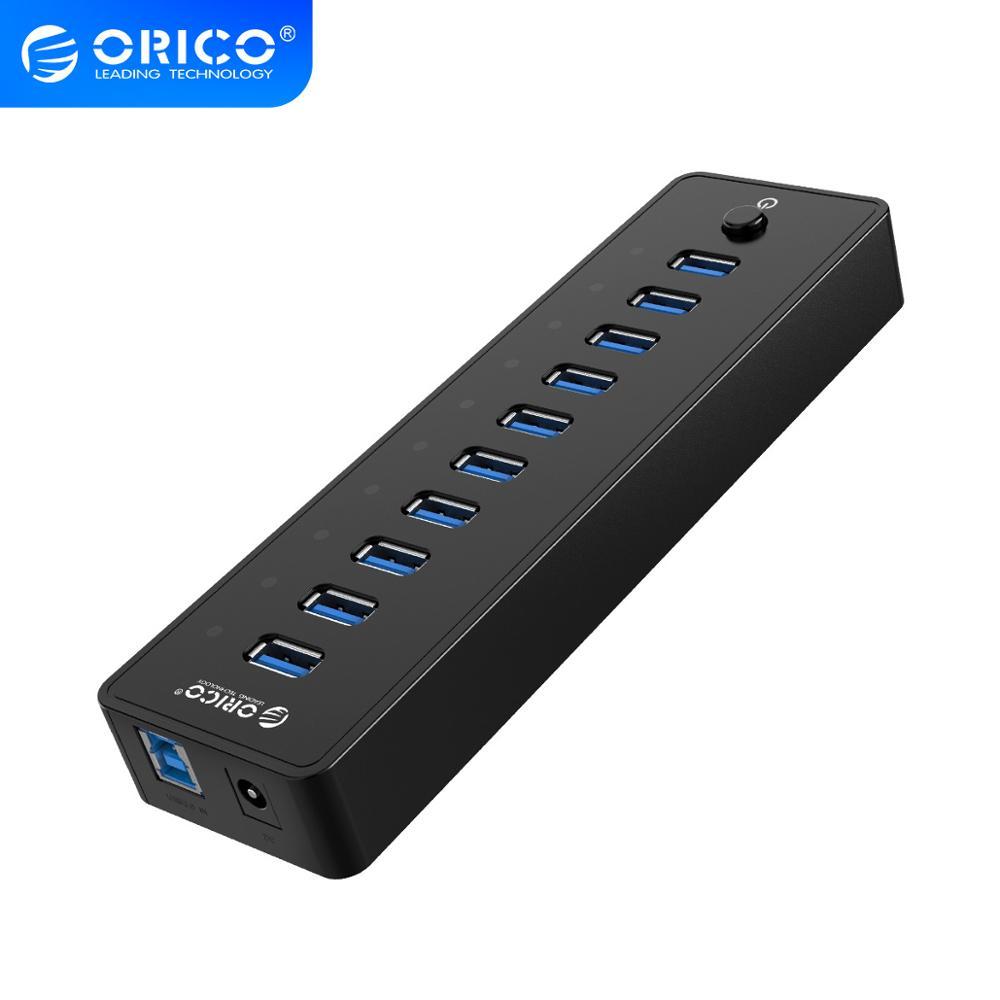ORICO USB HUB Có Bộ Chuyển Đổi Nguồn Flash HDD Dung Lượng Cao USB Một Số Cổng Mở Rộng Phụ Kiện Máy T