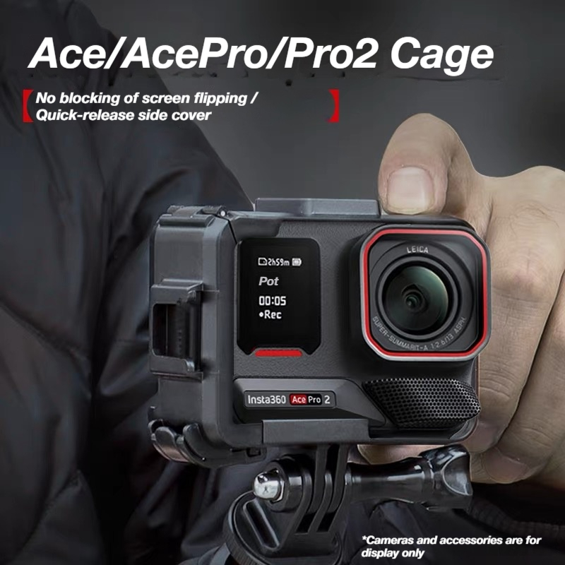 Khung Nhựa Bảo Vệ Lồng Cho Insta360 Ace Pro 2 / Ace / Pro Thể Thao Camera Hành Động Vỏ Bảo Vệ