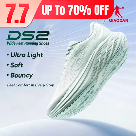 Giày chạy bộ Qiaodan DS2 Đệm phục hồi chống trượt thoáng khí QXB022253211R