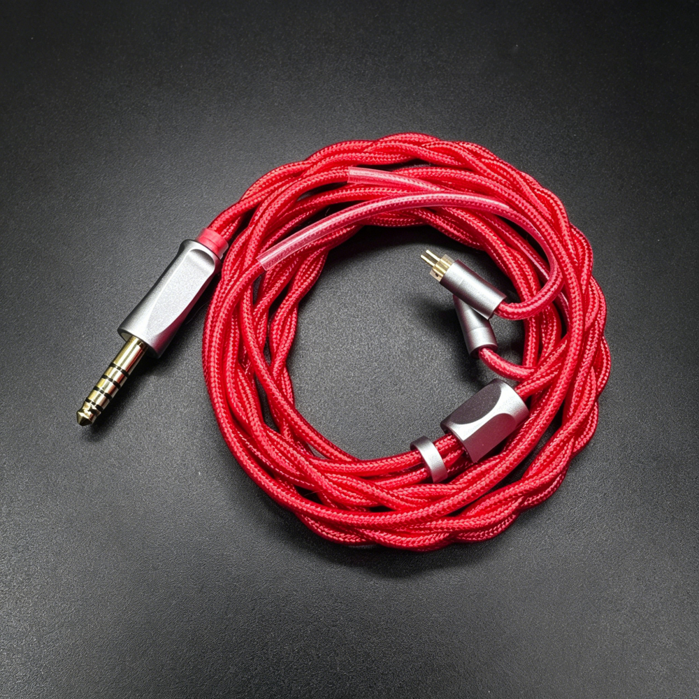 FENGRU RedAg 6N OCC Tai nghe HiFi Cáp đồng trục MMCX QDC 2Pin KZ C Pin cho HOLA Zero KATO Aria LAN C