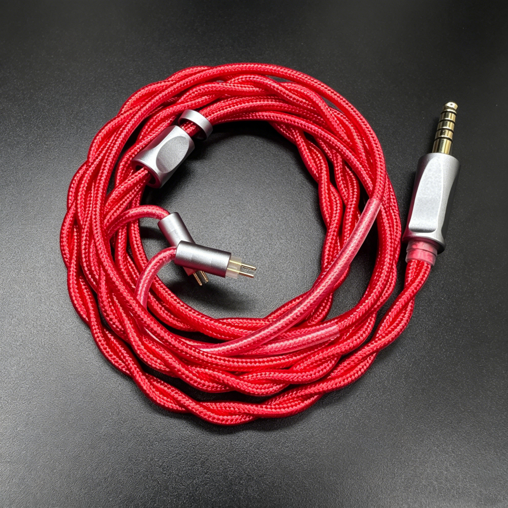 FENGRU RedAg 6N OCC Tai nghe HiFi Cáp đồng trục MMCX QDC 2Pin KZ C Pin cho HOLA Zero KATO Aria LAN C