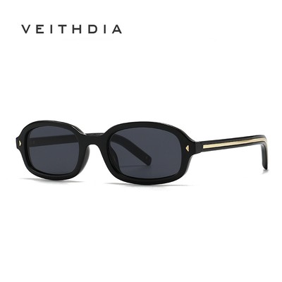 VEITHDIA Retro Nữ Nhỏ Khung Vuông Kính Mát Hợp Thời Trang Chống Tia UV400 Kính Mắt Cho Ngoài Trời LH345