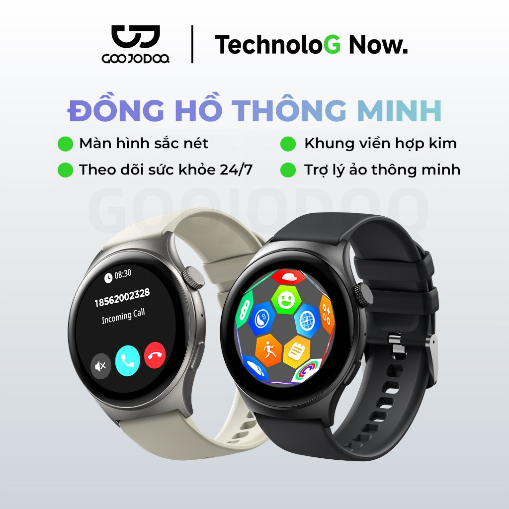 GOOJODOQ Đồng hồ thông minh chống nước FB060 IP68 Hợp kim kẽm 3D Năng động Giám sát sức khỏe toàn diện Trợ lý giọng nói thông minh | BigBuy360 - bigbuy360.vn