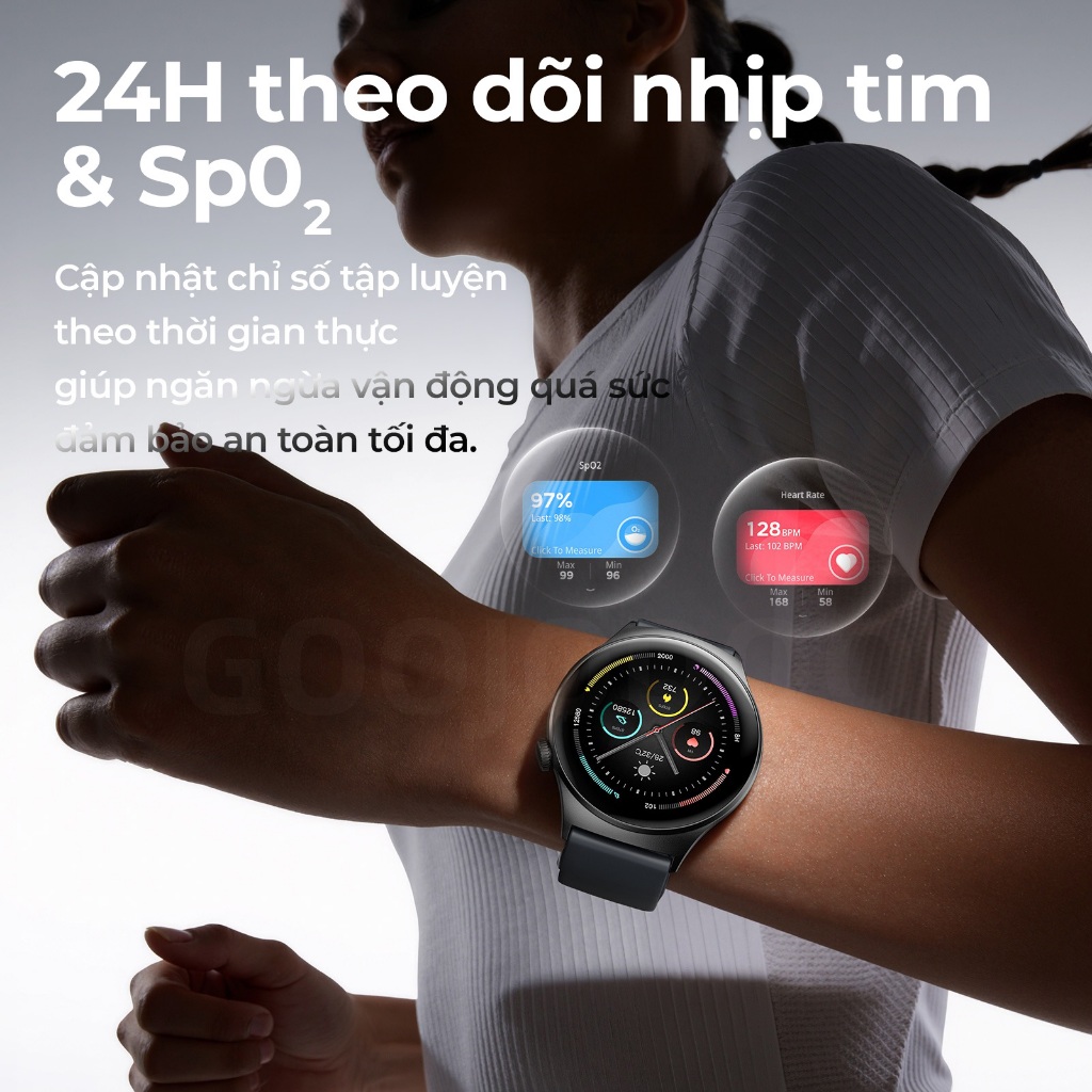 GOOJODOQ Đồng hồ thông minh chống nước FB060 IP68 Hợp kim kẽm 3D Năng động Giám sát sức khỏe toàn diện Trợ lý giọng nói thông minh | BigBuy360 - bigbuy360.vn