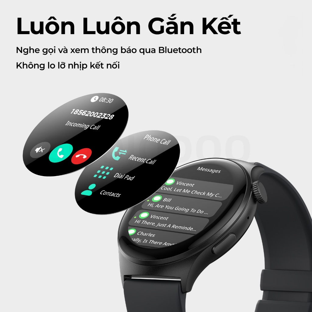GOOJODOQ Đồng hồ thông minh chống nước FB060 IP68 Hợp kim kẽm 3D Năng động Giám sát sức khỏe toàn diện Trợ lý giọng nói thông minh | BigBuy360 - bigbuy360.vn
