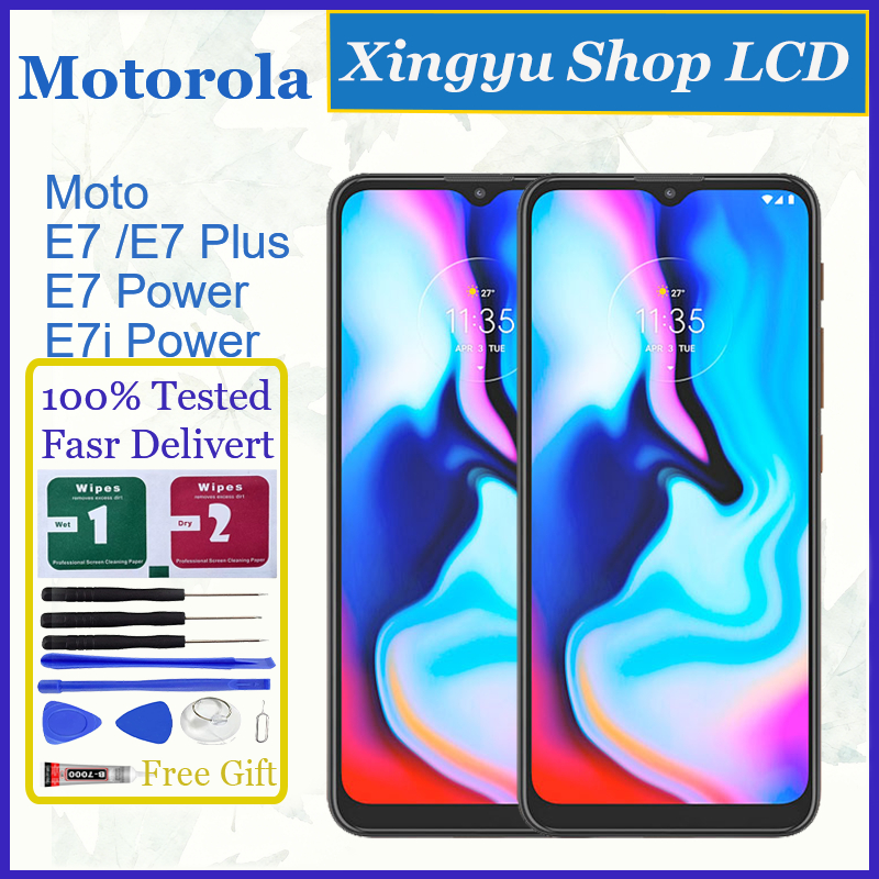 Dành Cho Motorola Moto E7 E7 Plus E7 Power E7i Power LCD Màn Hình Cảm Ứng Có Khung Thay Thế