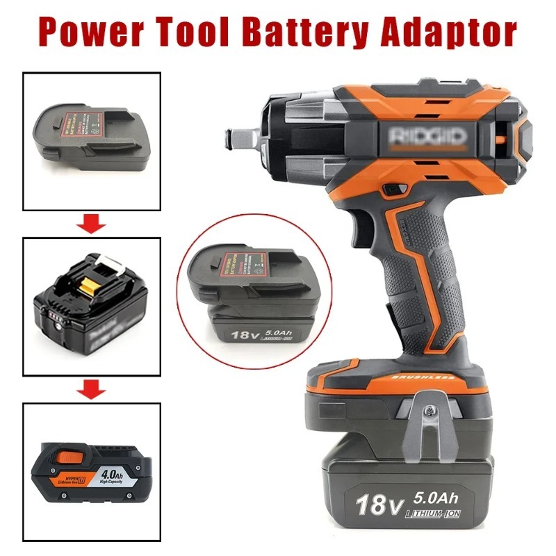Bộ Chuyển Đổi Pin Cho RIDGID / AEG Dụng Cụ Cho Makita 18V Pin Lithium Cho RIDGID / AEG 18V Dụng Cụ
