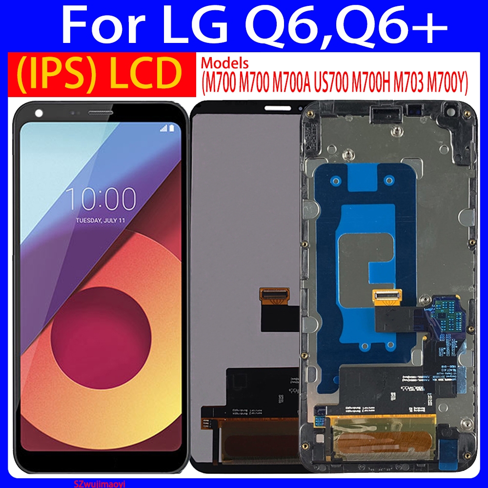 Dành Cho LG Q6 Q6 + LCD M700 M700 M700A US700 M700H M703 M700Y LCD DIsplay Bộ Số Hóa Màn Hình Cảm Ứn