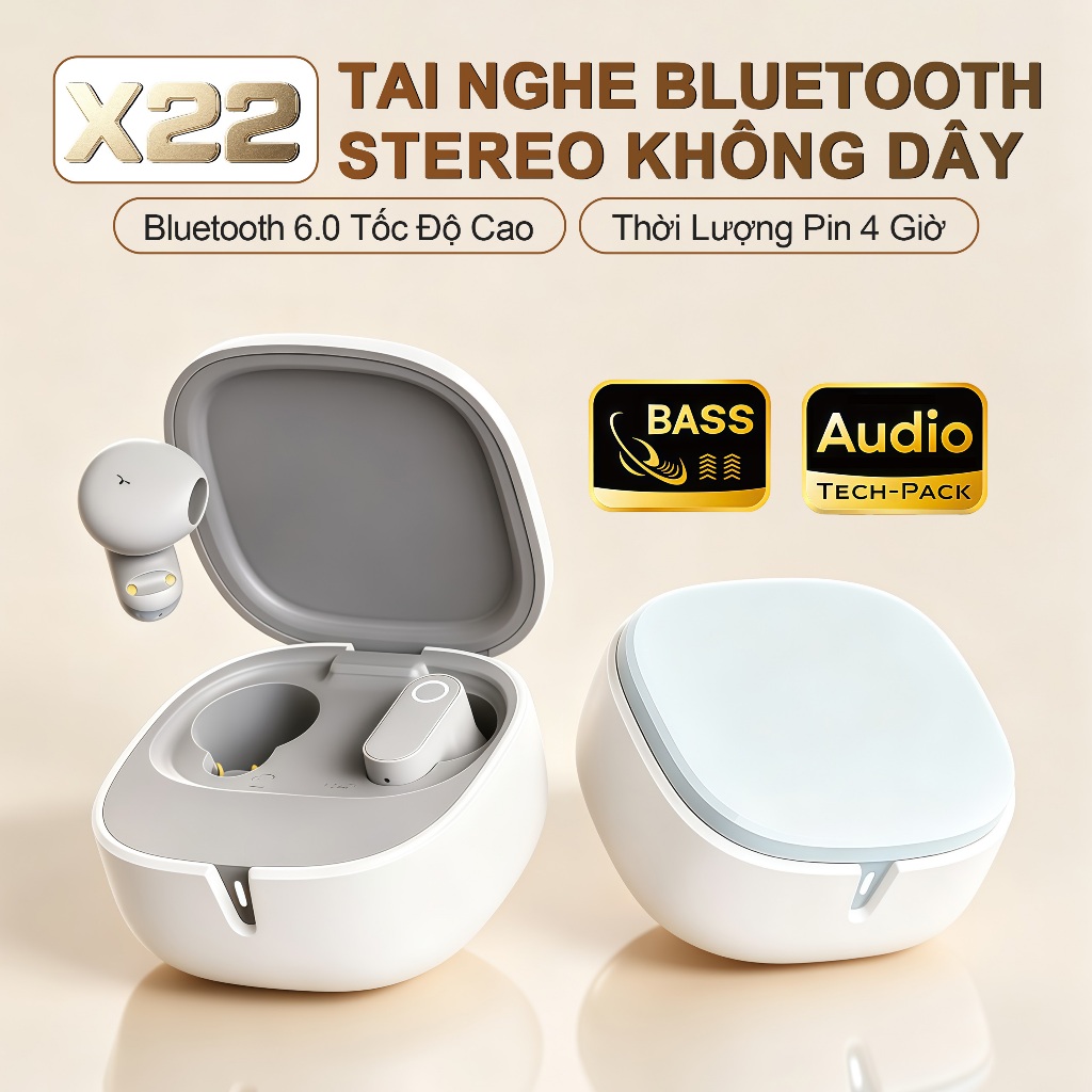 X22 Tai Nghe Chuôi Ngắn Mới Nhất [3 Quà tặng] 1 Nhãn dán hoạt hình+1 Bao tay…