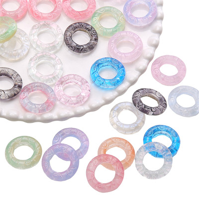5 Cái / túi Thủy Tinh Đám Mây Họa Tiết Đường Vòng Hạt Cho DIY Vòng Cổ Vòng Tay Bông Tai Hạt Phụ Kiện
