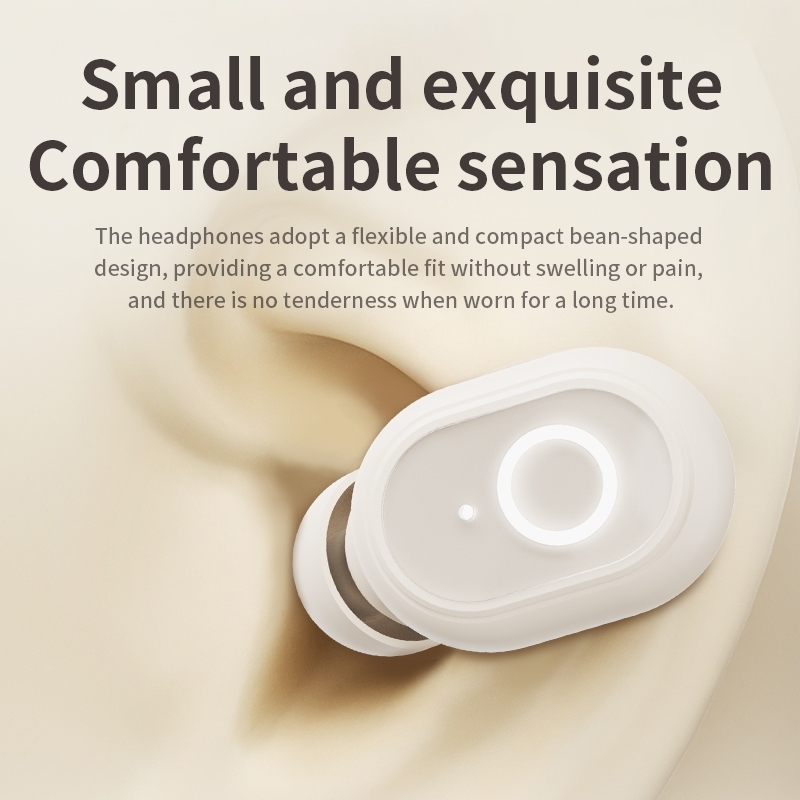 Tai nghe ERAZER EP118 Bean Bluetooth 5.4TWS Tai nghe không dây bên cạnh Màn hình LED thân thiện với giấc ngủ Điều khiển bằng cảm ứng nghe nhét tai Mini Âm thanh 3D Hi-Fi | BigBuy360 - bigbuy360.vn