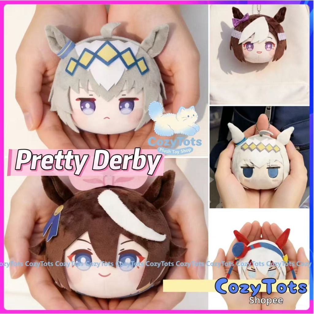 8cm Uma Musume Pretty Derby Sang Trọng Móc Khóa Mềm Nhồi Bông Anime Sang Trọng Oguri Cap Tokai Teio 
