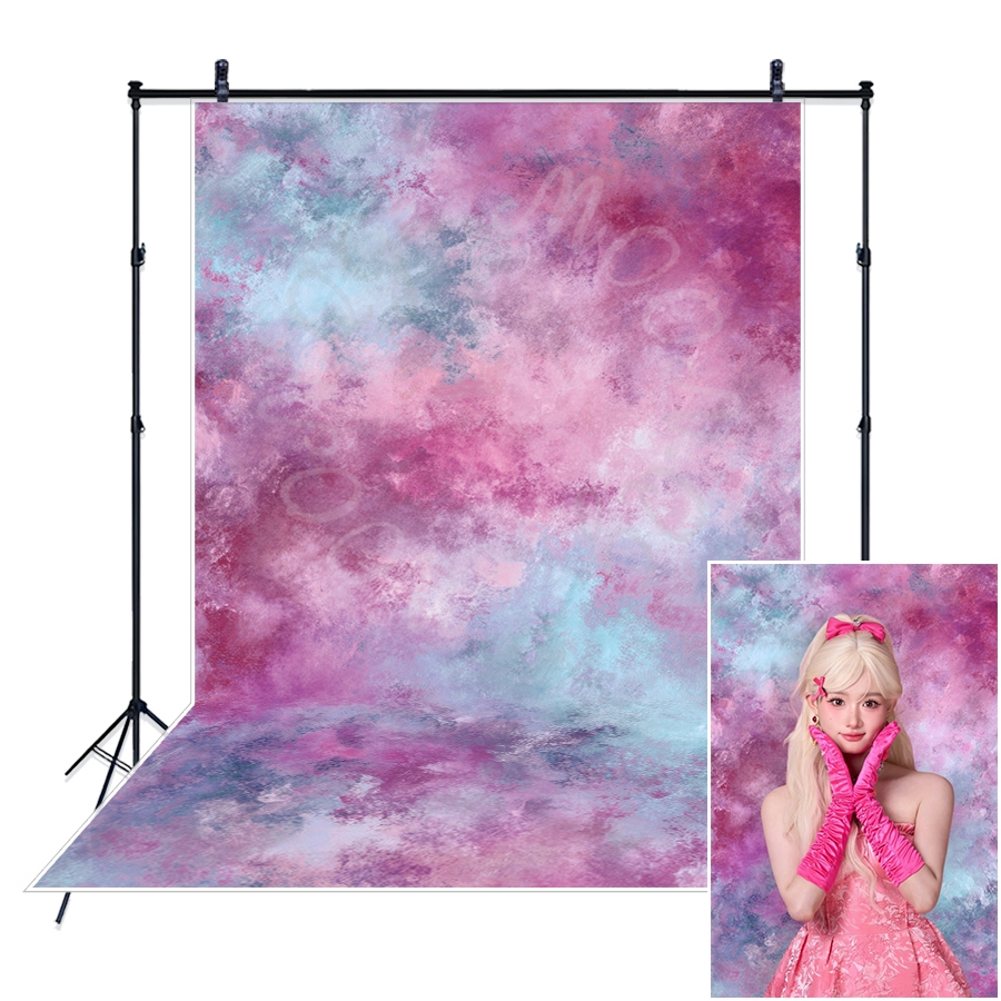 2D Flat Vintage Magenta Teal Chân Dung Phông Nền Chụp Ảnh Phòng Thu Màu Trơn Nền Ảnh Cưới Đảng Đơn P