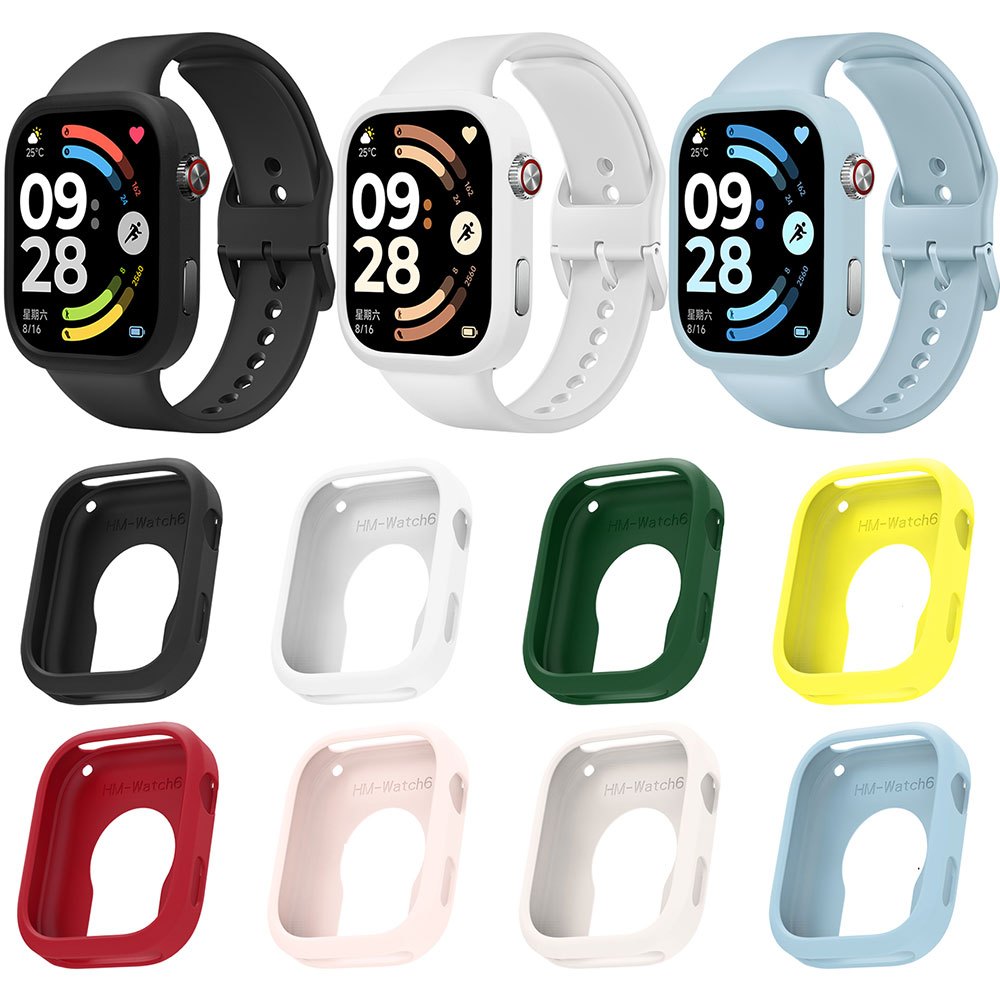 Dành Cho Redmi Watch 6 Ốp Lưng Bảo Vệ Rỗng Đồng Hồ Silicon Bao Da Đồng Hồ Toàn Diện Ốp Lưng Vỏ Ốp Lư