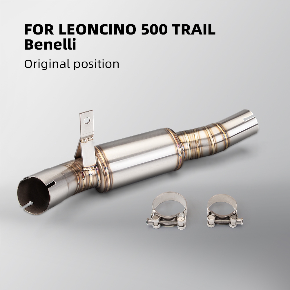 Xe Máy Ống Xả Cho Benelli Leoncino 500 BJ500 scape Kết Nối Muffler Liên Kết Ống Đua Dòng Ban Đầu