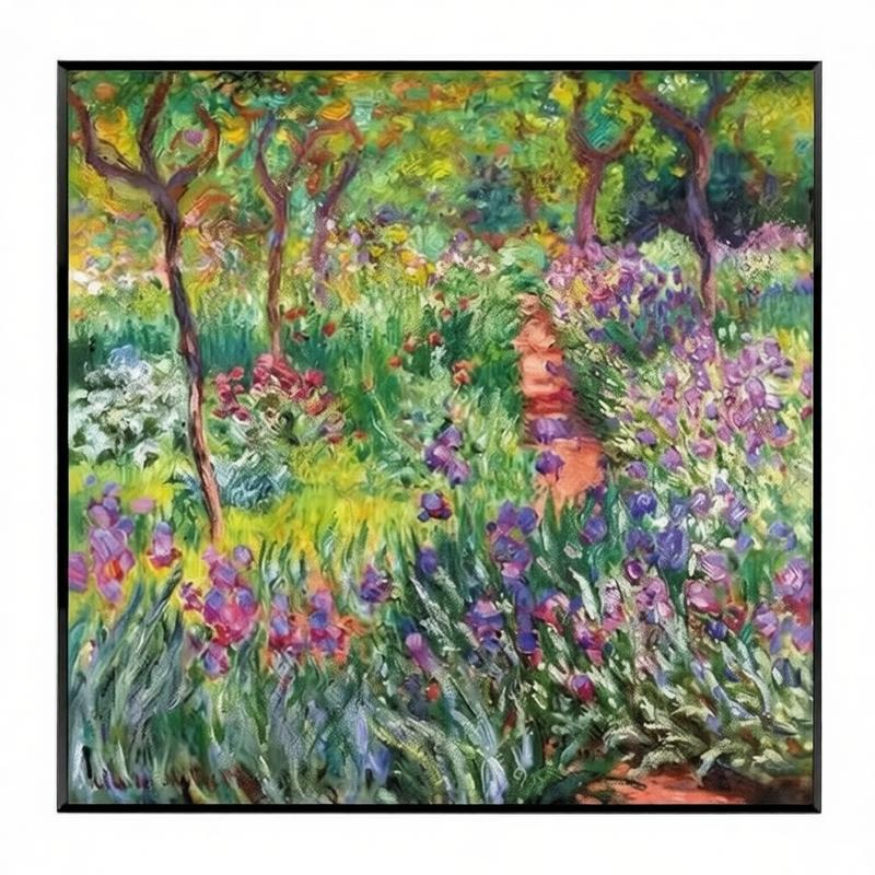 Monet Iris Garden In Chữ Thập Thêu Đầy Đủ 2026 Phong Cách Mới Thêu Chữ Thập Chỉ Handmade DIY Bộ Thêu