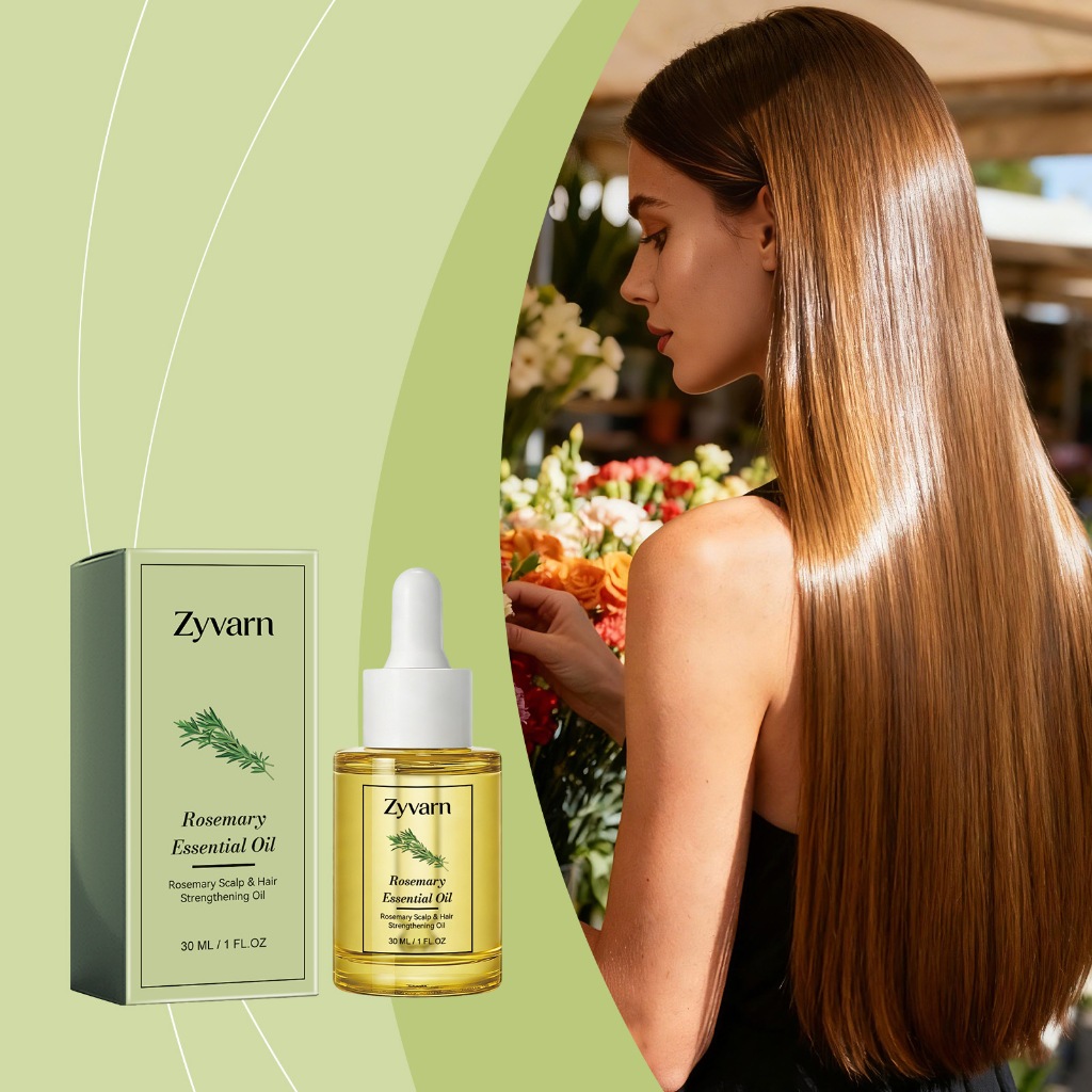 Tinh dầu hương thảo Zyvarn 30ml / 1fl oz Da đầu & Tăng cường tóc Dưỡng ẩm Làm mịn Chăm sóc tóc nhẹ n