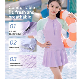 Đồ bơi thời trang mới 361 độ cho bé gái Đồ bơi trẻ em