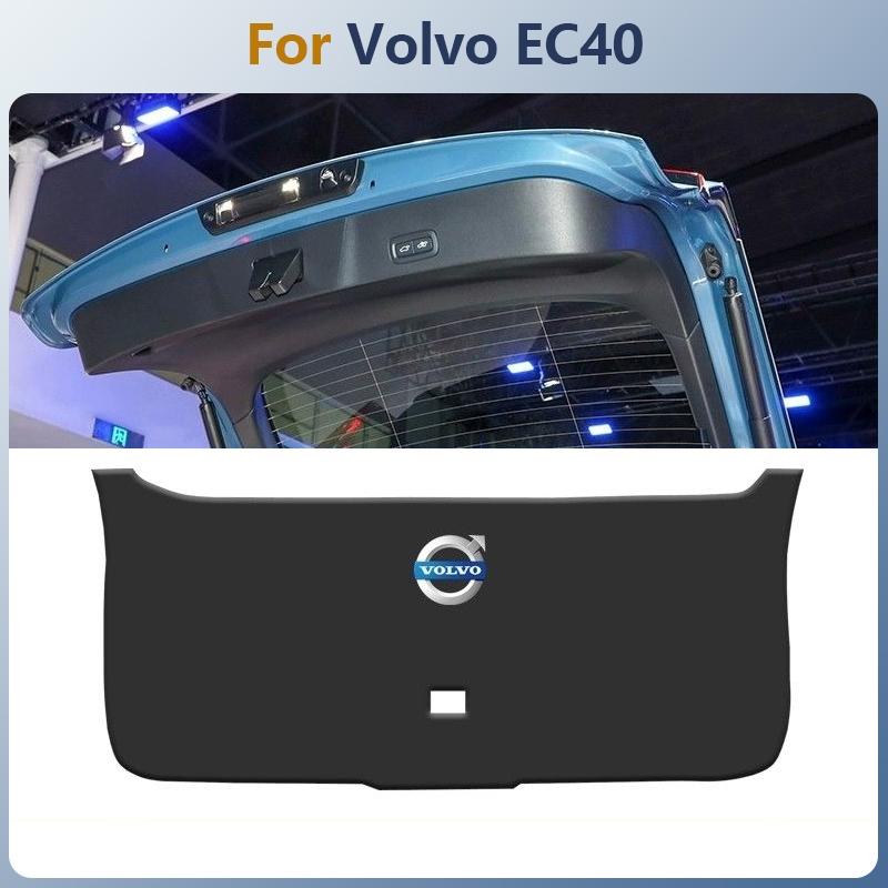 Dành Cho Volvo EC40 Đuôi Chống Đá Miếng Lót Thân Cây Tấm Cửa Tấm Bảo Vệ Miếng Lót Da pu Chất Liệu Ch