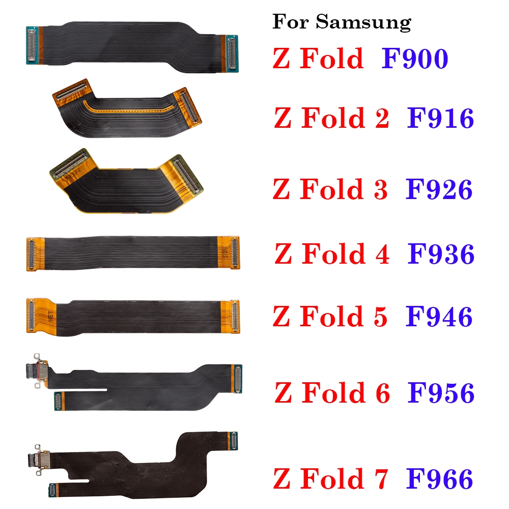 1 Mẹ Chính Ban Kết Nối Cổng Sạc USB Cáp Mềm Cho Samsung Z Fold 2 3 4 5 6 7 F900 F916 F926 F936 F946 