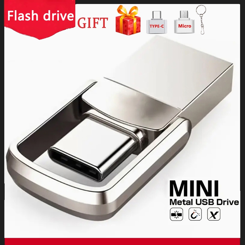 Trình điều khiển Flash hai trong một USB3.0 TYPE-C tốc độ cao, 32GB / 64GB / 128GB / 256GB / 512GB /