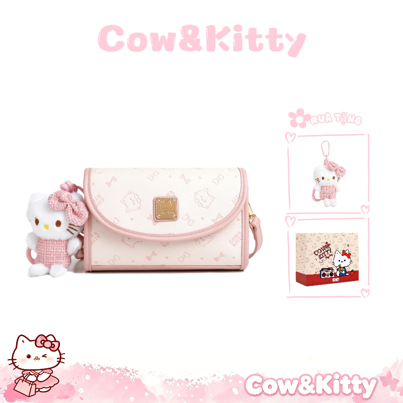 Cow&Kitty/BORRY ROSA Túi đeo vai màu hồng túi xách tay Túi xách dễ thương màu hồng Túi túi xách Túi 