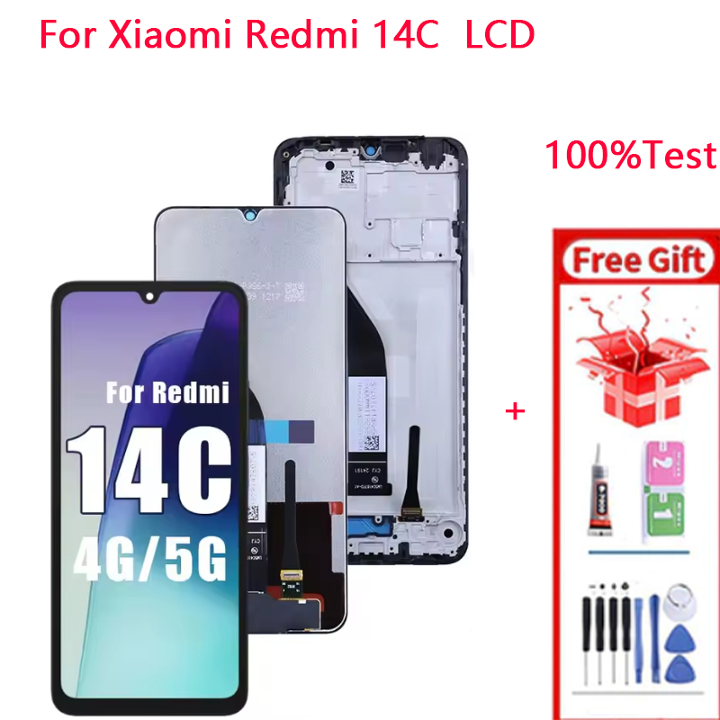 Màn hình LCD ForXiaomi Redmi 14C 4G 5G 2411DRN47C 2409BRN2CA 2409BRN2CG 2409BRN2CY 2411DRN471 Bộ số 