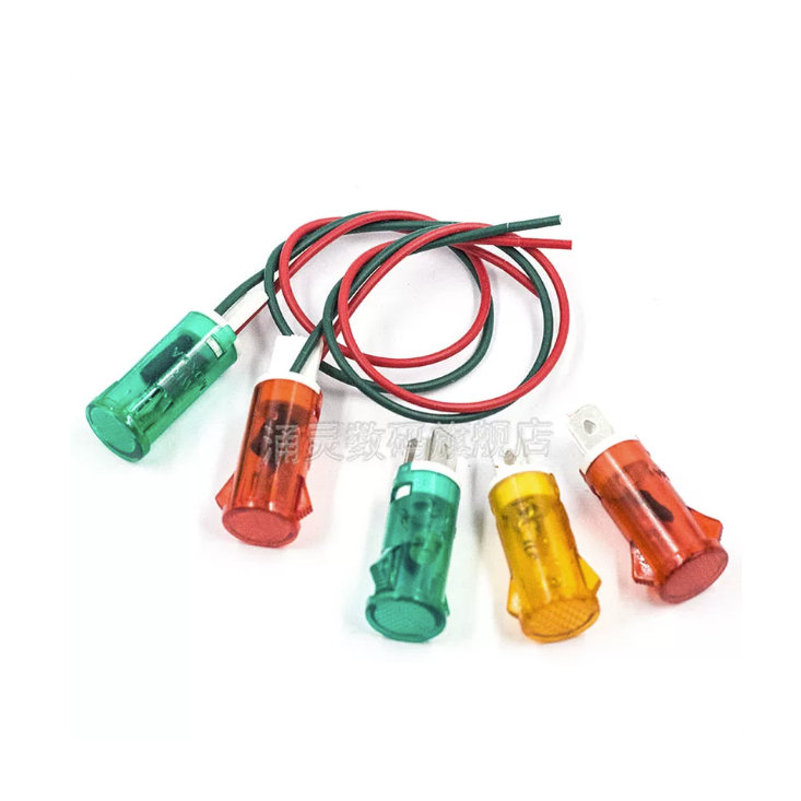 Đèn Tín Hiệu MDX-14A Lỗ Mở 12.5 Mm Tủ Khử Trùng Tủ Lạnh Tủ Đông Điện Báo Hoạt Động 220V Loại Cassett