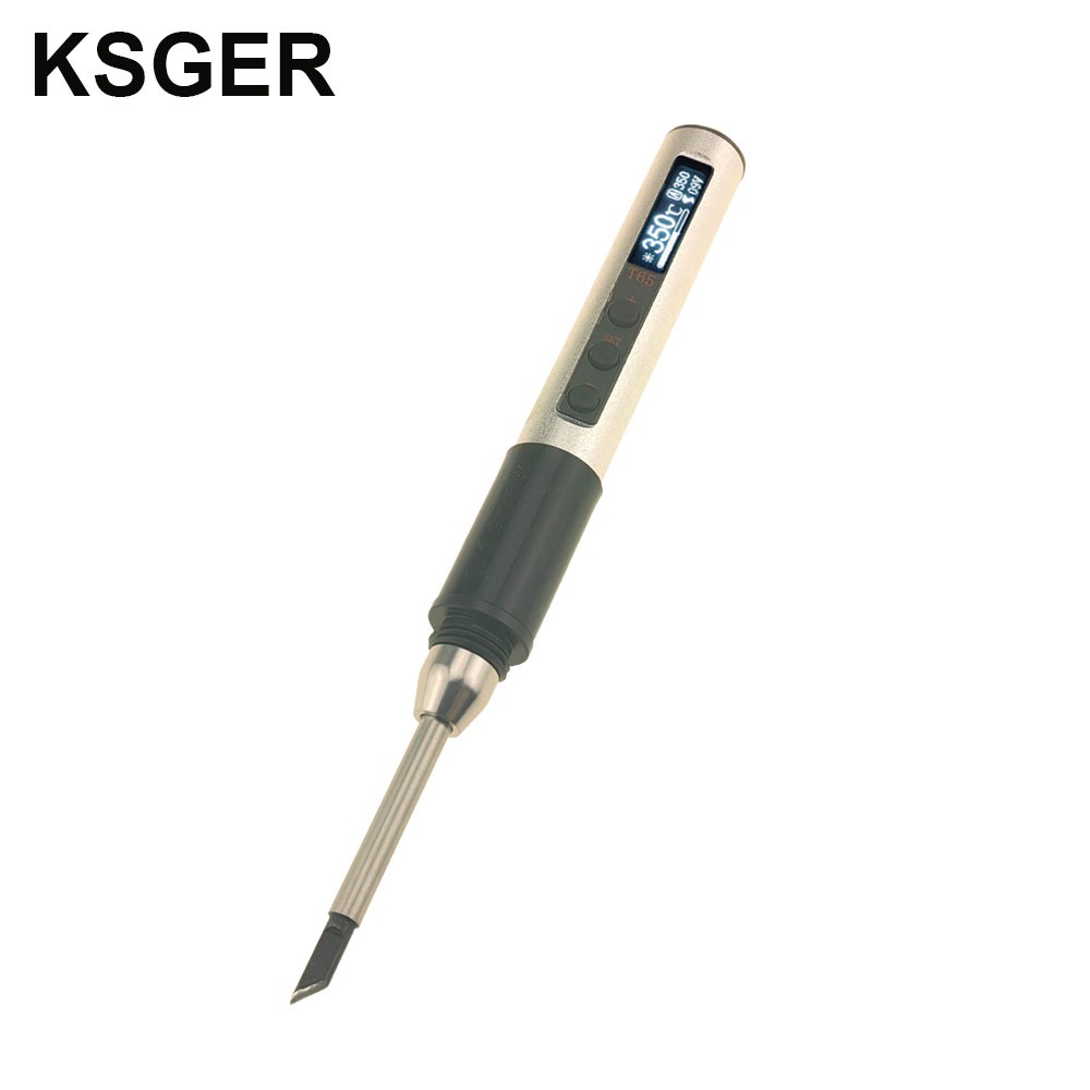 KSGER T65 Trạm Hàn Dụng Cụ Sắt Thông Minh OLED Mini Có Thể Điều Chỉnh Nhiệt Độ Bộ Hàn Điện Làm Nóng 