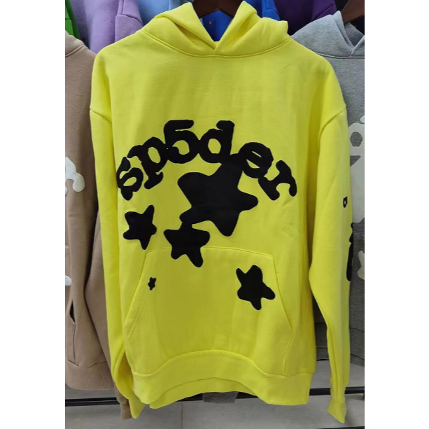Sp5der Thư tạo Bọt Mới Áo Khoác Hoodie Họa Tiết Rằn Ri Thời Trang Cho Nam 0917