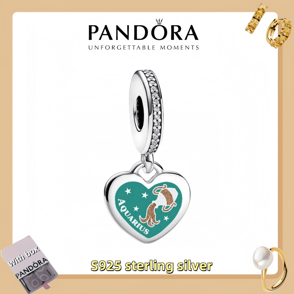 Bán chạy trang sức nữ bạc S925 S925 (có hộp) Aquarius Dangle Charm