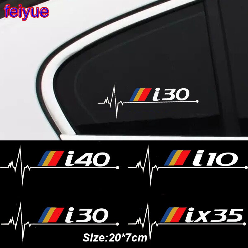 2 Miếng Dán Windows Ô Tô Cho Xe Hyundai I10 I20 I30 I40 IX35