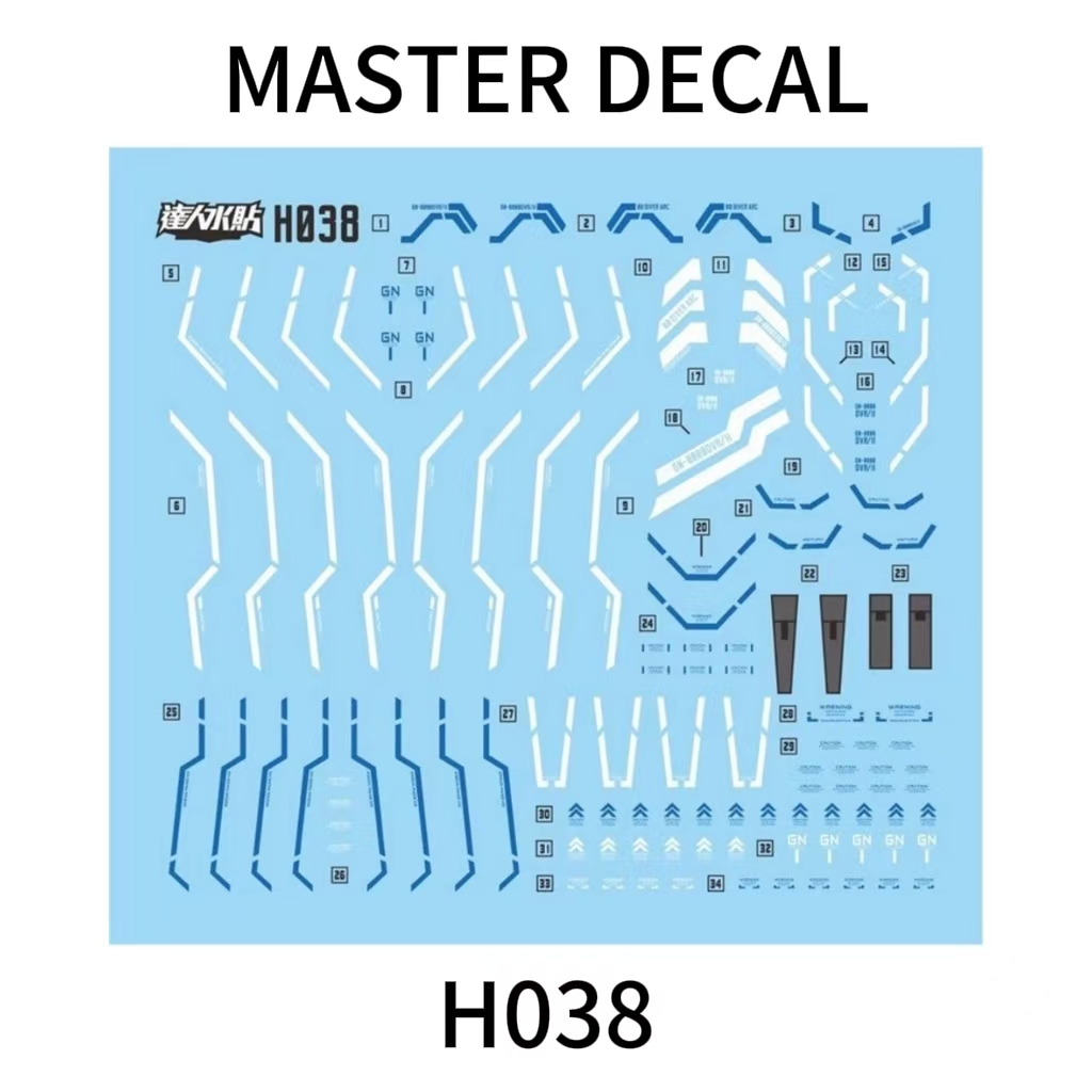 20260705 Decal trượt nước DL Dalin / MASTER Thích hợp cho H038 HGMB 1 / 144 00 Diver ARC (Không có h