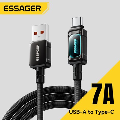Cáp dữ liệu sạc nhanh Essager A-C 7A cho Huawei OPPO OnePlus