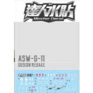 20260705 Đề can trượt nước MASTER tương thích với H107 HG 1 / 144 Gusion Rebake Full City () MÔ HÌNH