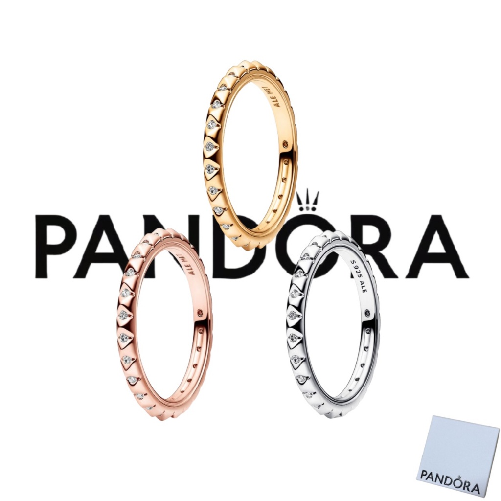 Phụ kiện trang sức thông thường PANDORA Luxury (bao gồm hộp đóng gói) - Nhẫn sang trọng chất lượng c